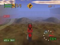 une photo d'Ã©cran de Road Rash 64 sur Nintendo 64